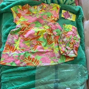 lilly pulitzer dress & panty. size: 18-24m new